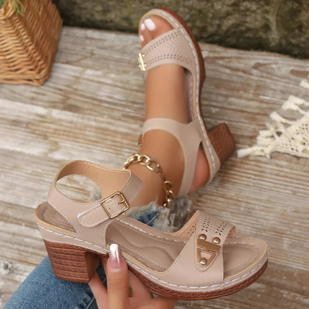 Women's Breathable Summer High Heels Sandals
