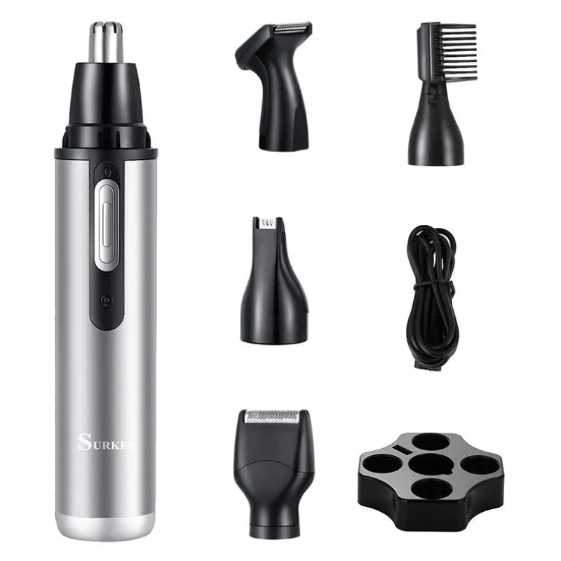 Five-In-One Multifunctional USB Charging Portable Mini Nose Ear Hair Trimmer