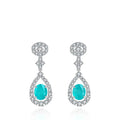 Ladies Elegant Fashion Blue Personality Earrings For Women