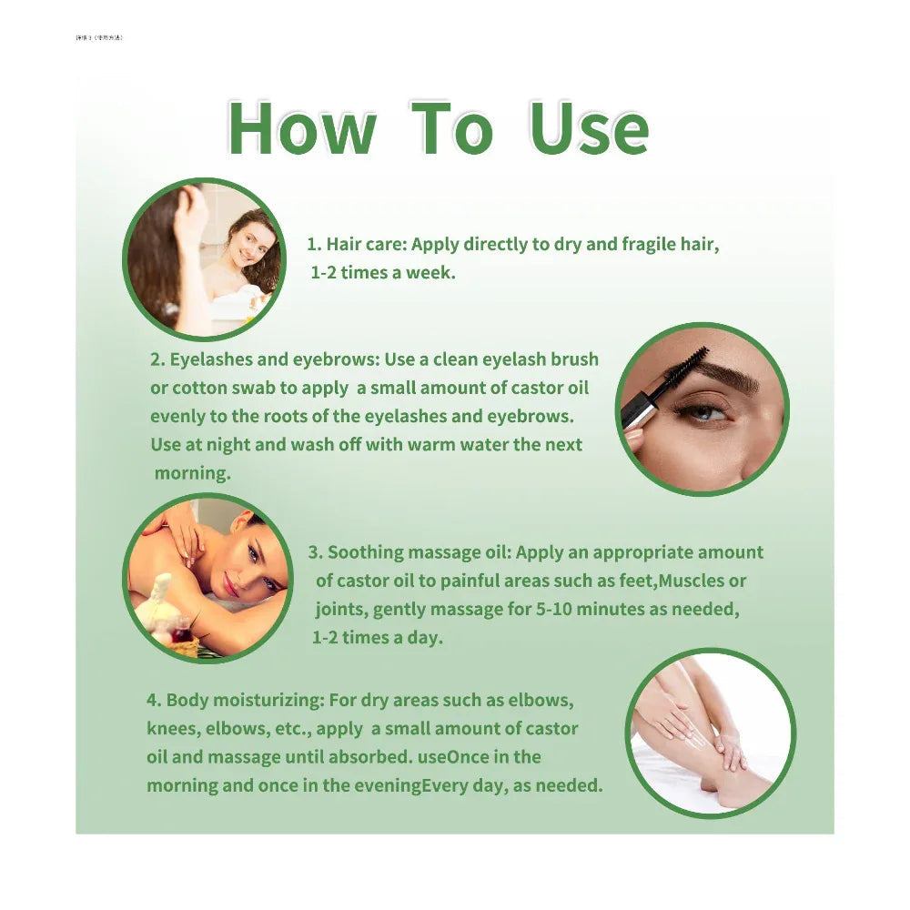 Hair Growth Oil For Long Eyebrows Eyelashes And Thick Full Hair