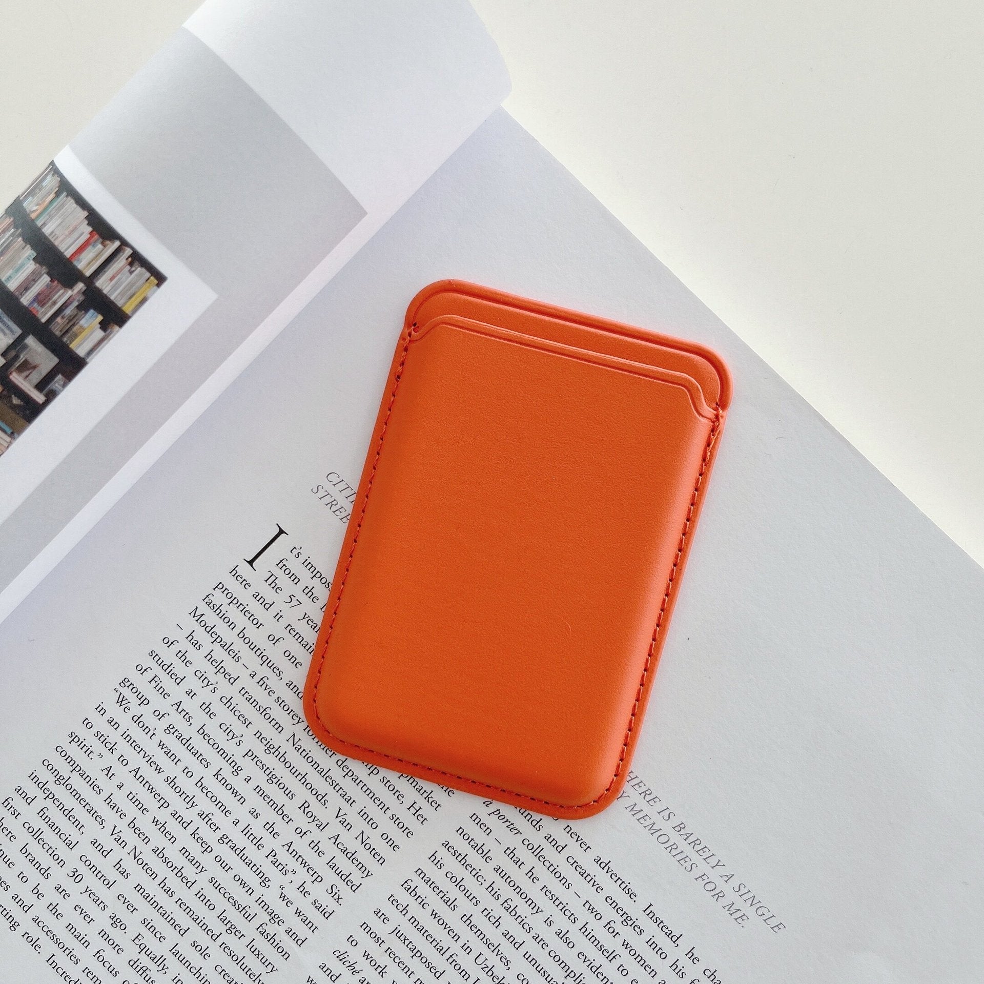 Magnetischer iPhone-Kartenhalter aus Leder für MagSafe