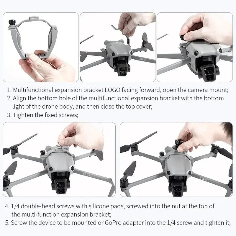 Fäste / Hållare für Kamera / Tiltbehör bis DJI Air 3 / Air 3S - Multifunktion