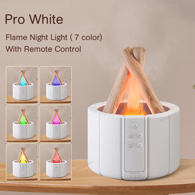 Diffusor in Form eines Lagerfeuers