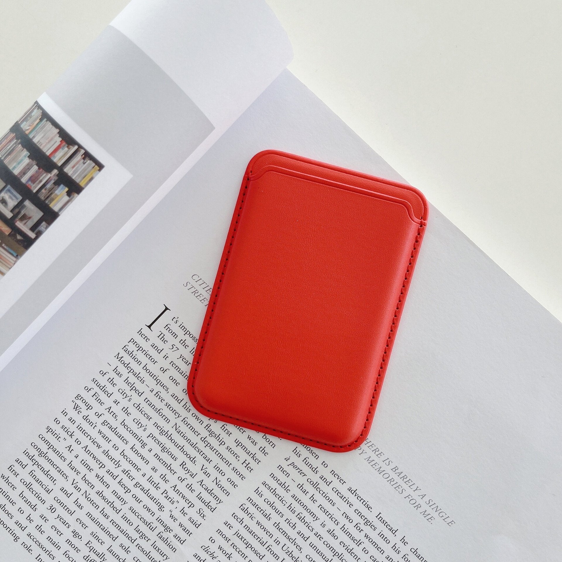 Magnetischer iPhone-Kartenhalter aus Leder für MagSafe