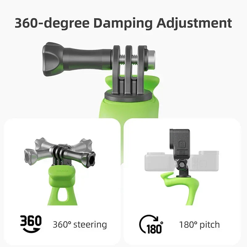 Telesin Flexibelt Silikonfäste 360° für Kamera - Schwarz