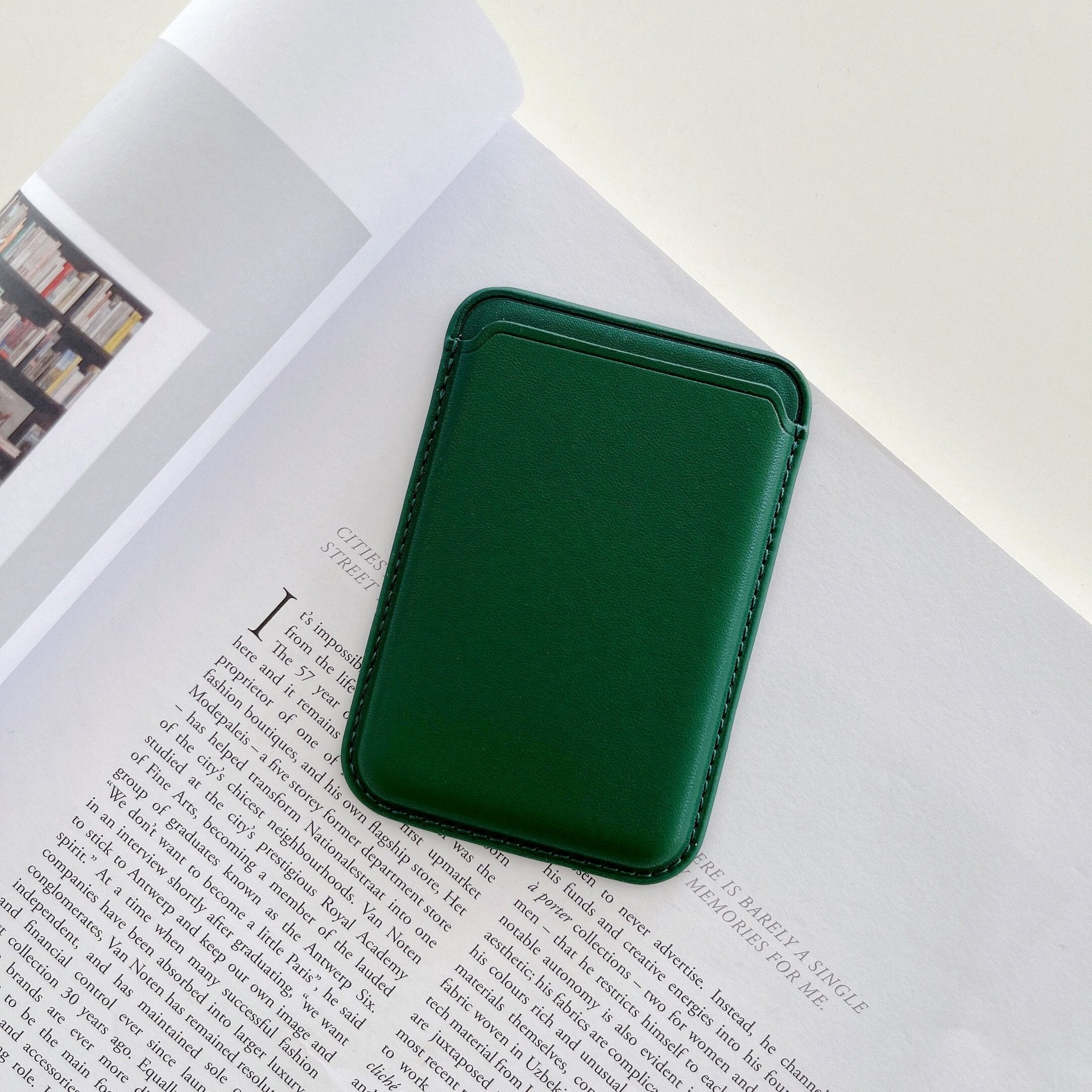 Magnetischer iPhone-Kartenhalter aus Leder für MagSafe