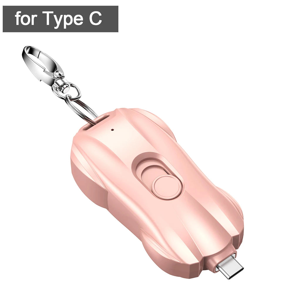 Tragbarer Schlüsselanhänger, Notfall-Handyladegerät, Powerbank