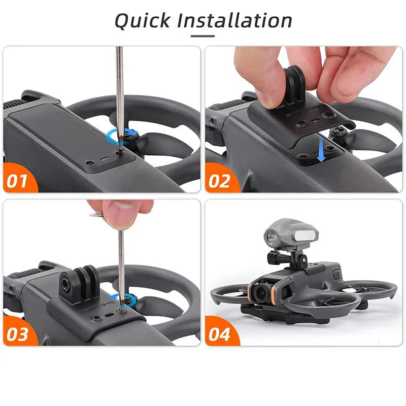 Fäste / Hållare für Kamera / Tiltbehör bis DJI Avata 2 - Ovansida