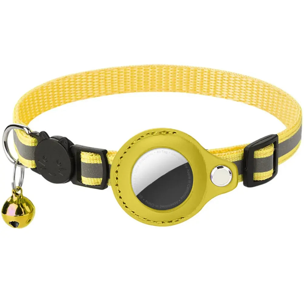 Reflektierendes Katzenhalsband mit Apple AirTag-Halterung