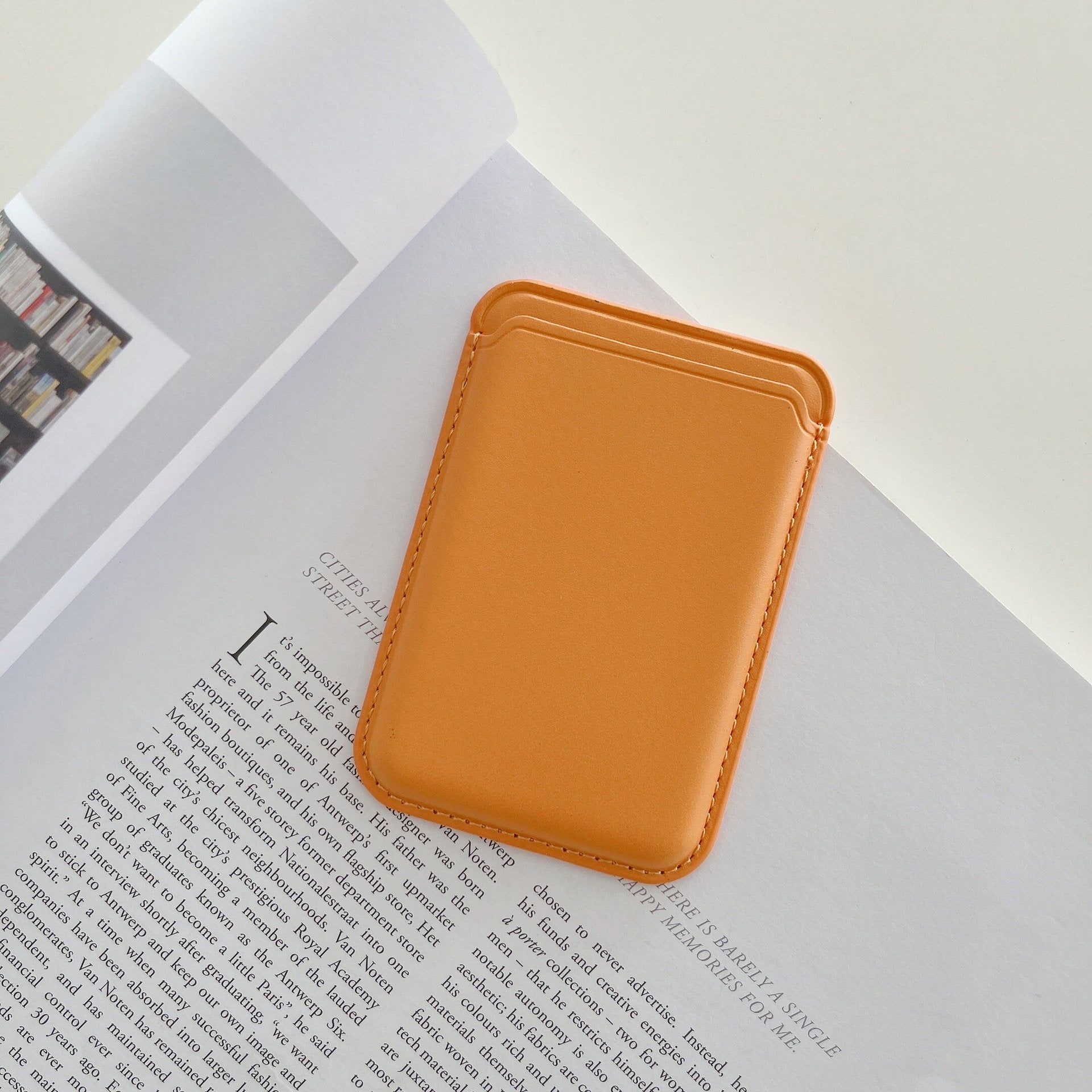 Magnetischer iPhone-Kartenhalter aus Leder für MagSafe