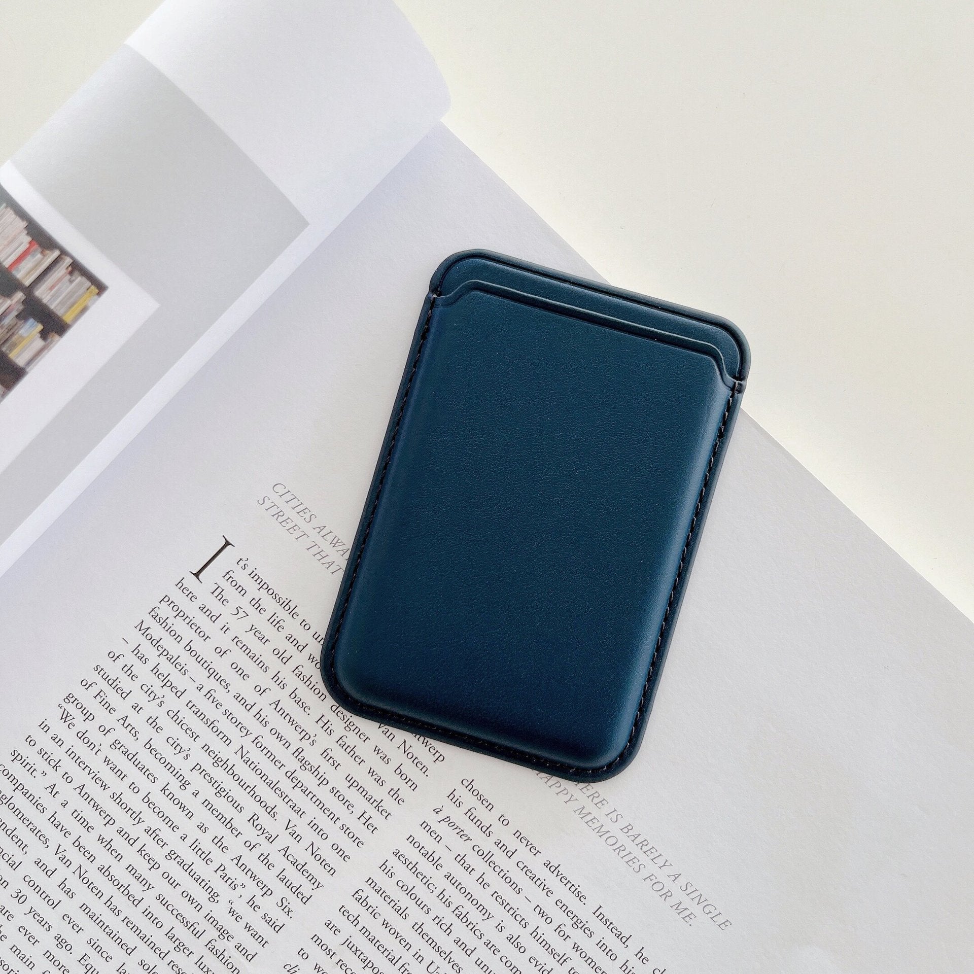 Magnetischer iPhone-Kartenhalter aus Leder für MagSafe