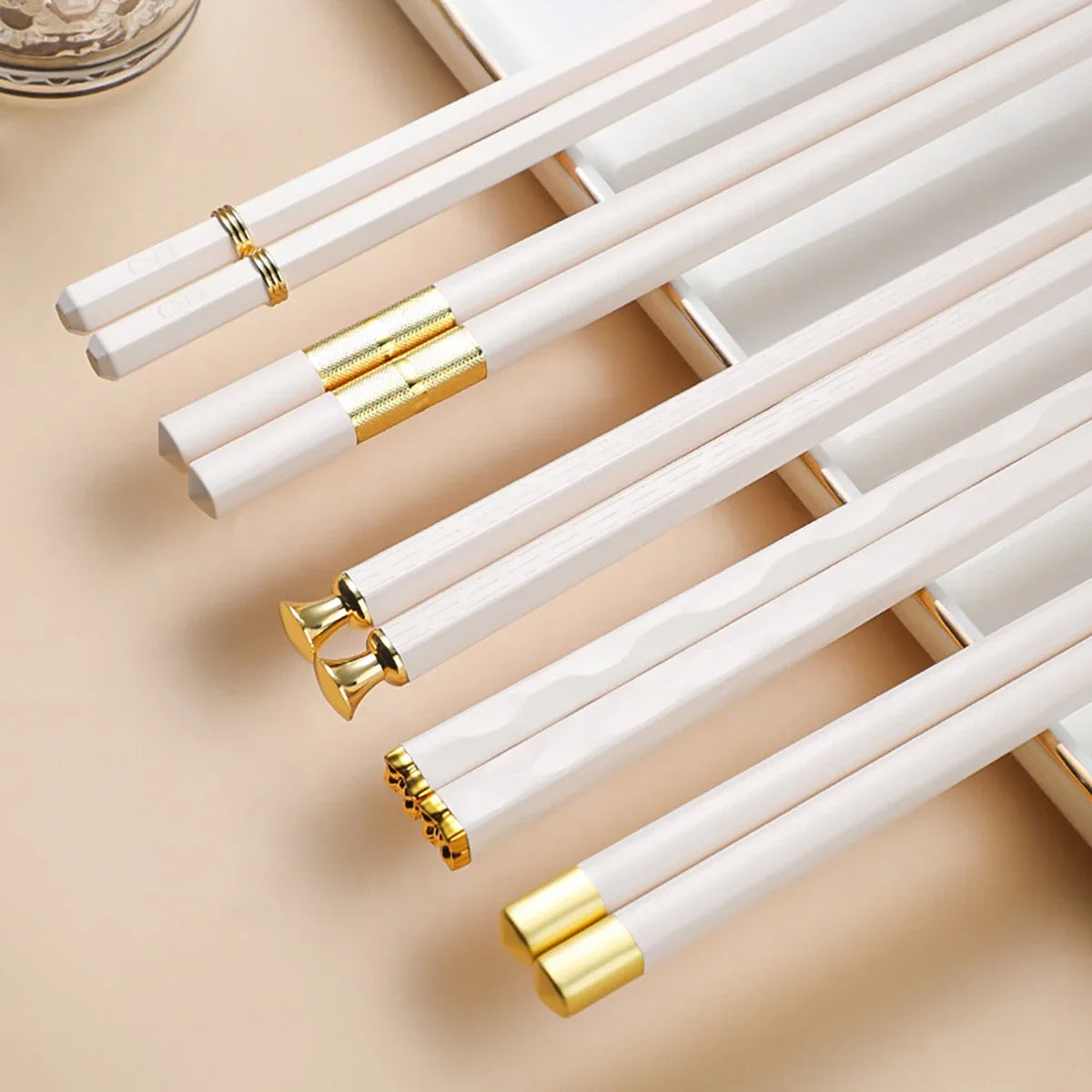 5 Paar hochwertige japanische rutschfeste Essstäbchen