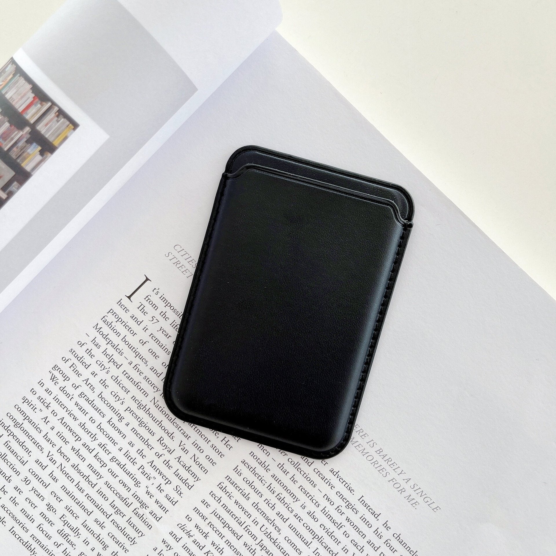 Magnetischer iPhone-Kartenhalter aus Leder für MagSafe