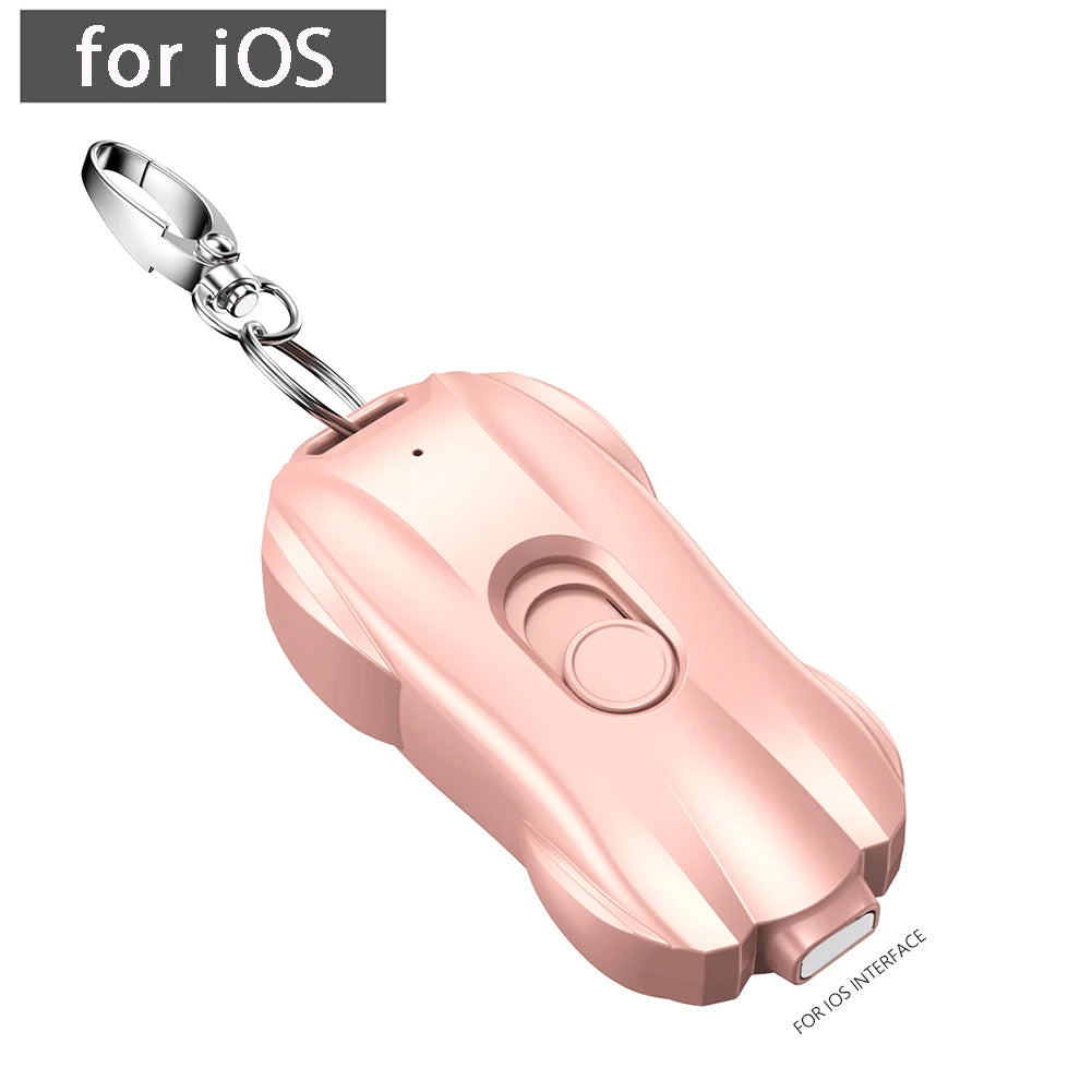Tragbarer Schlüsselanhänger, Notfall-Handyladegerät, Powerbank