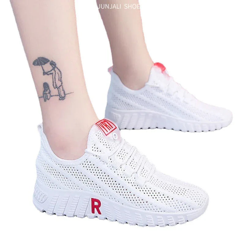 Women's Tennis Shoes Female Sport Walking Breathable Mesh Sneakers Lightweight Sports Running Shoes