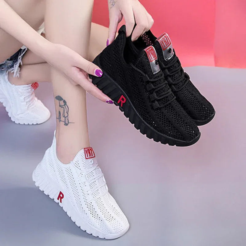Women's Tennis Shoes Female Sport Walking Breathable Mesh Sneakers Lightweight Sports Running Shoes