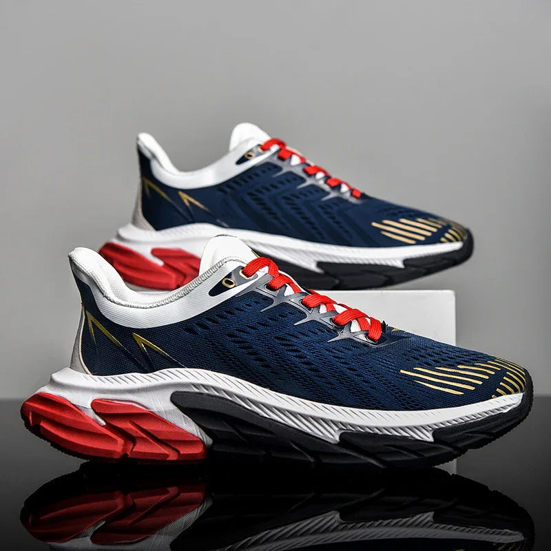 Men's Sports Sneakers Shock Absorption Cushioning Ultra Light Breathable Running Shoes