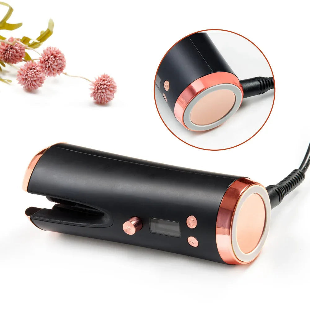 Portable Automatic Travel Smart Wireless Lcd Curling Iron