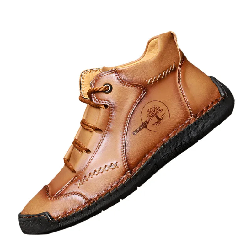 Men's Casual Martin Boots Hand Stitched High Top Men's Shoes