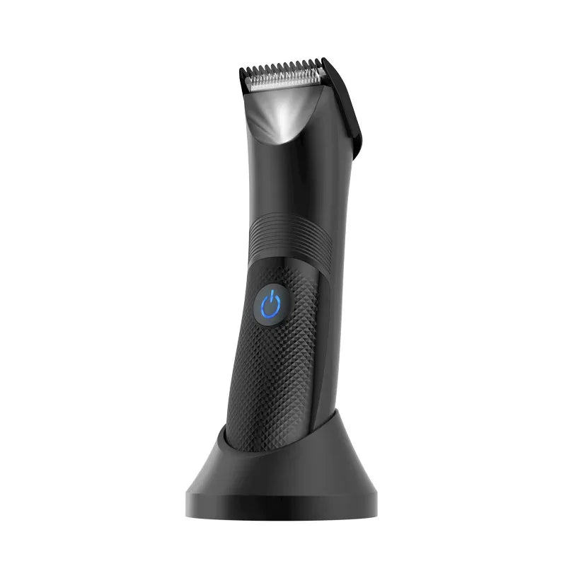 Versatile Waterproof Electric Groin Pubic Hair Beard Trimmer Shaver