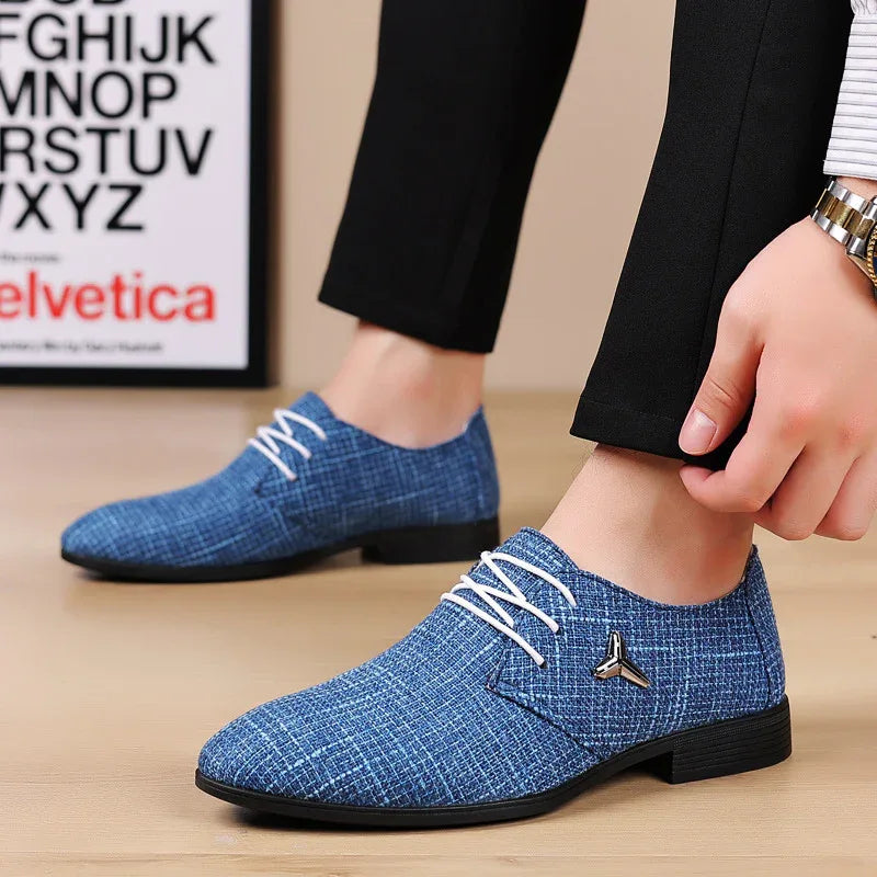 Men's Breathable Pointed Linen Shoes