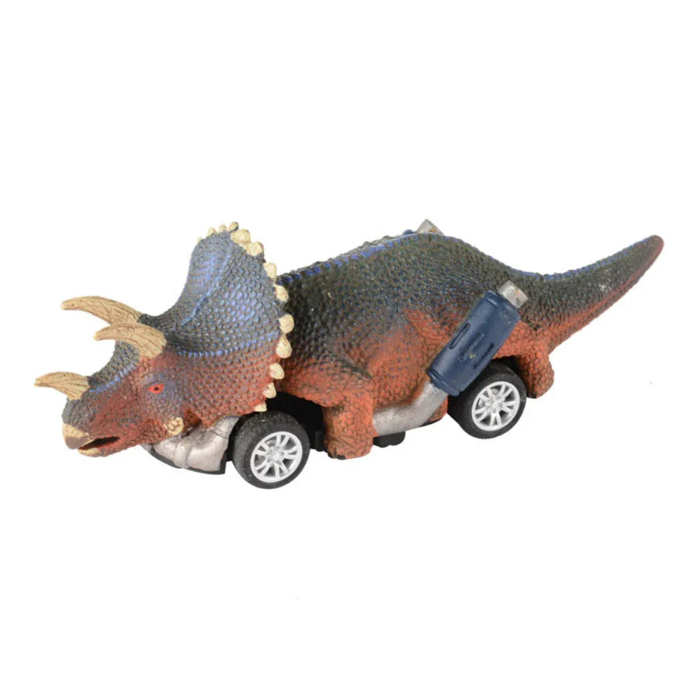 Dinosaur Four-Wheeled Pullback Racing Car Toys