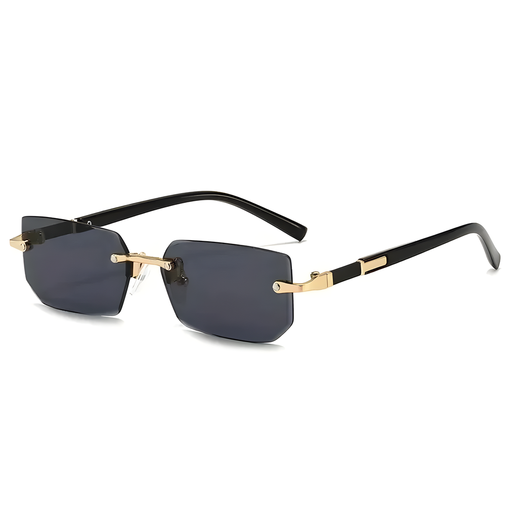 Rimless Rectangular Sunglasses