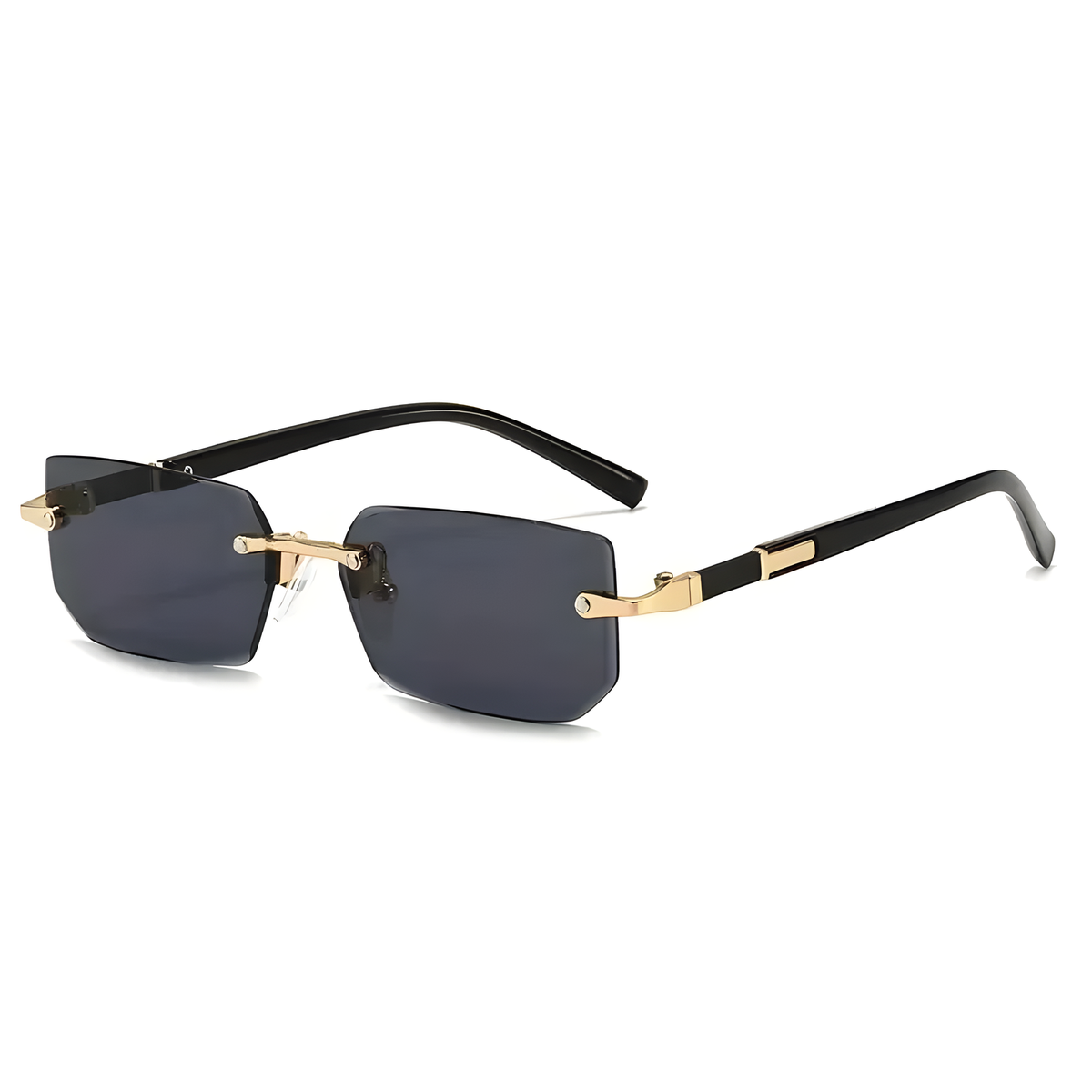 Rimless Rectangular Sunglasses