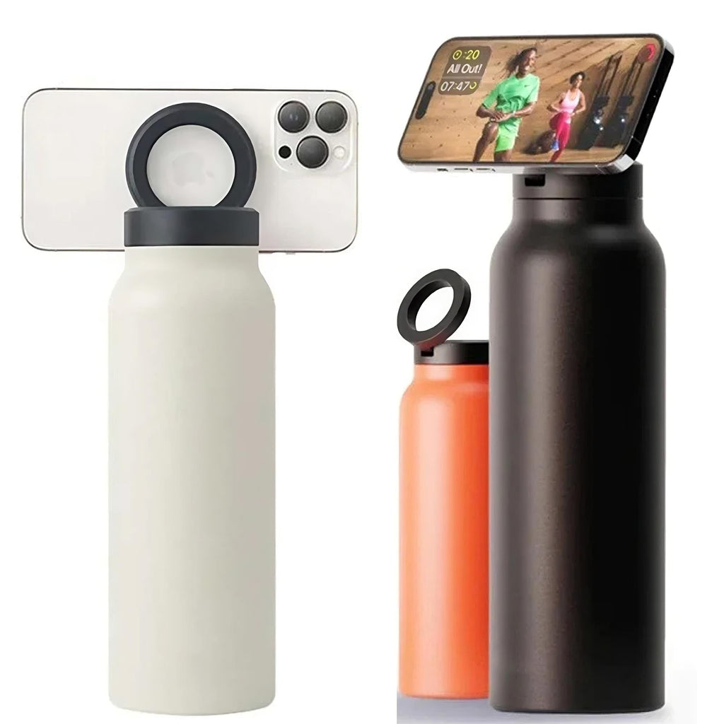 Wasserflasche mit MagSafe-Handyhalterung