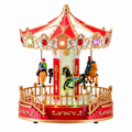 Light-Up Christmas Carousel Music Box