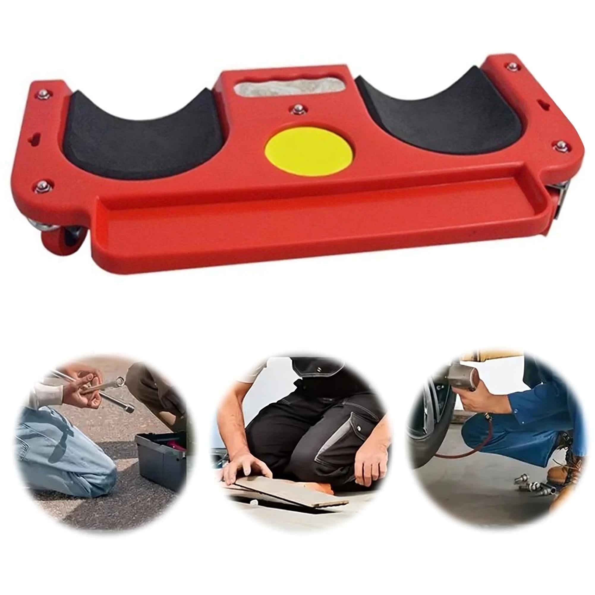 Rollbare Knieschoner mit Rollen