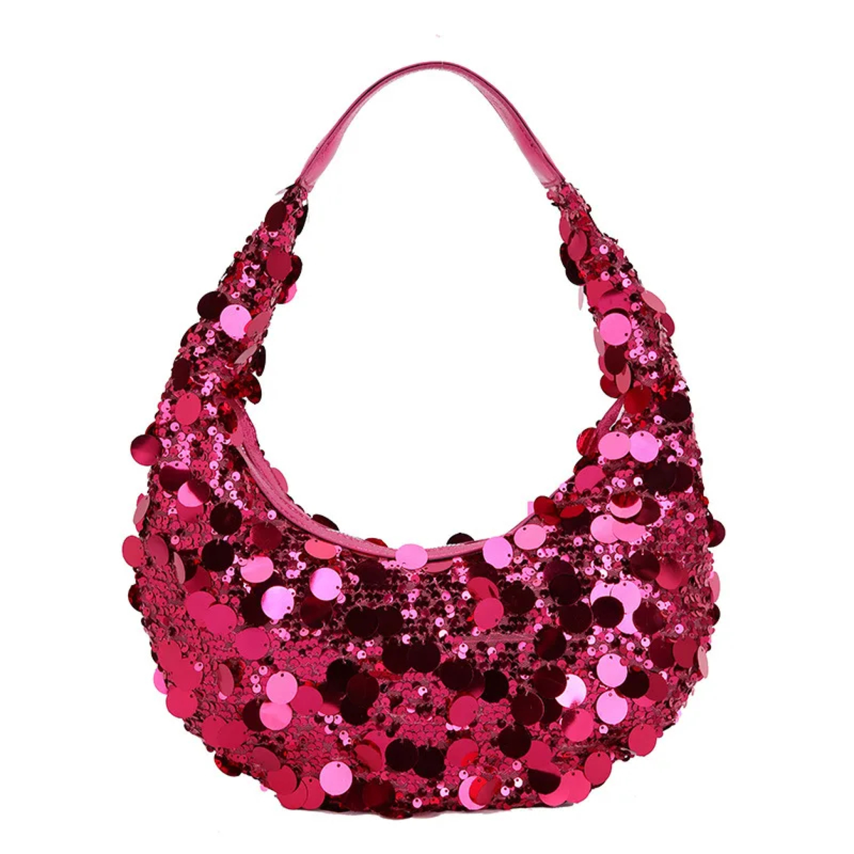 Sequin Crescent Shoulder Bag