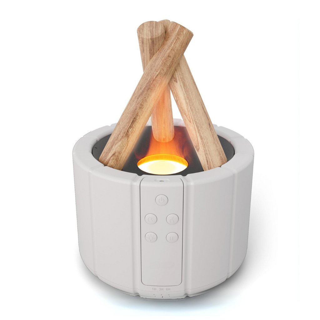 Diffusor in Form eines Lagerfeuers