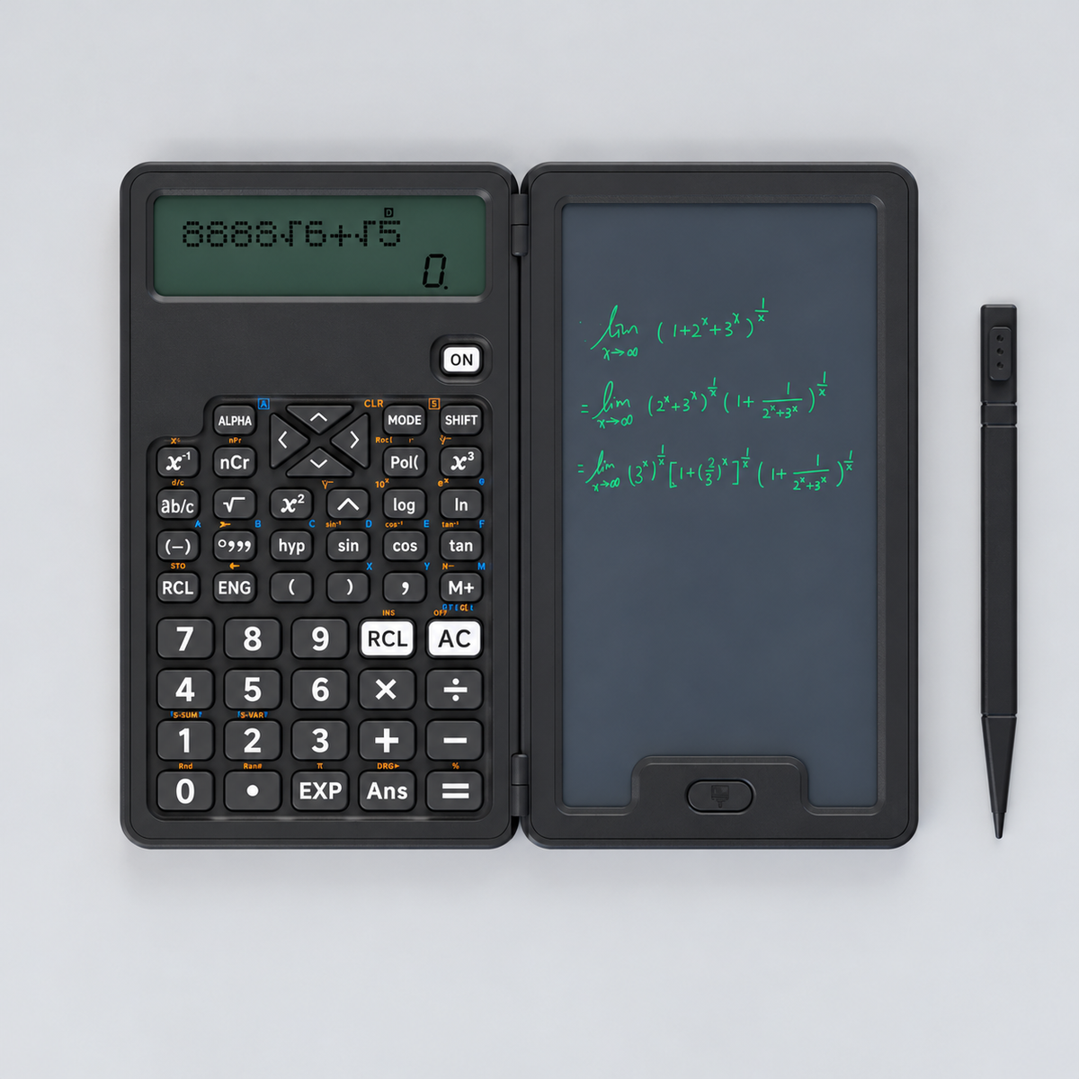 Folding Calculator with Writing Pad