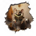 Mouse Hole Wall Stickers