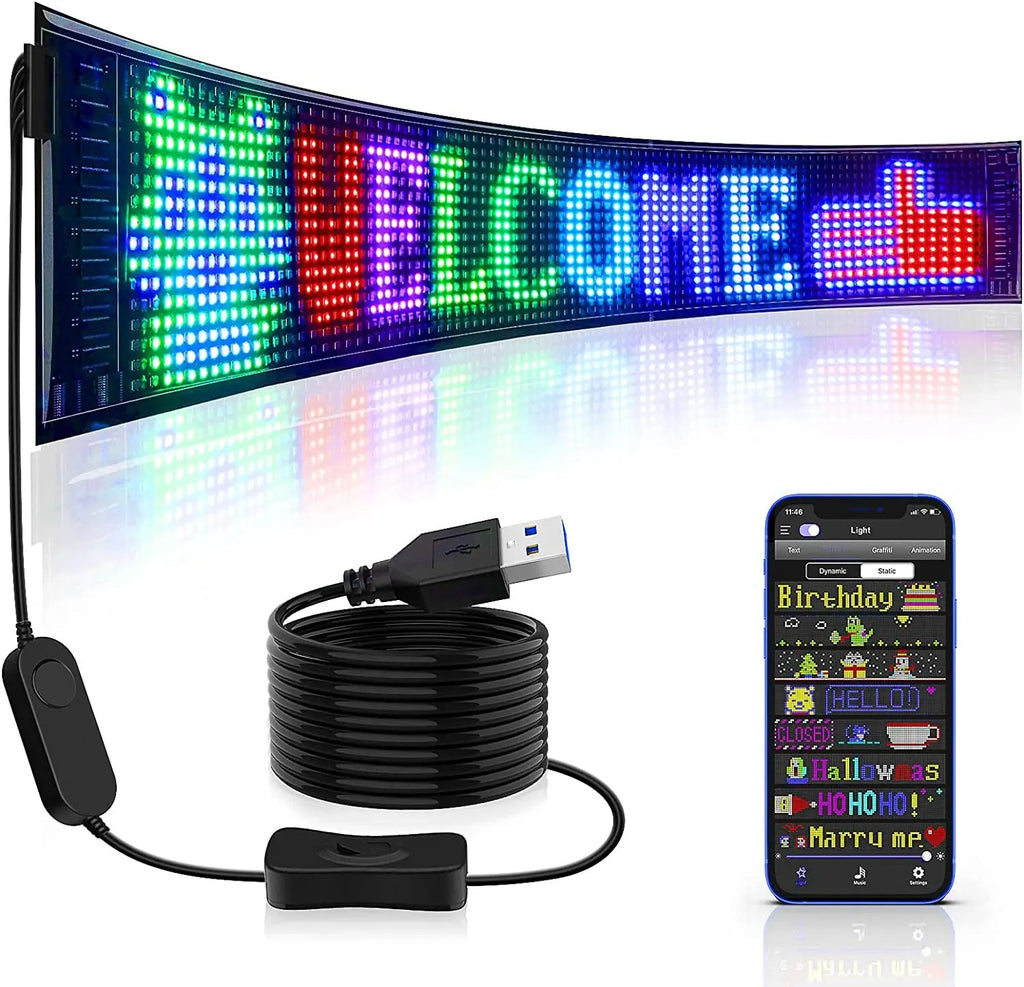 Flexibles LED-Panel für Autos