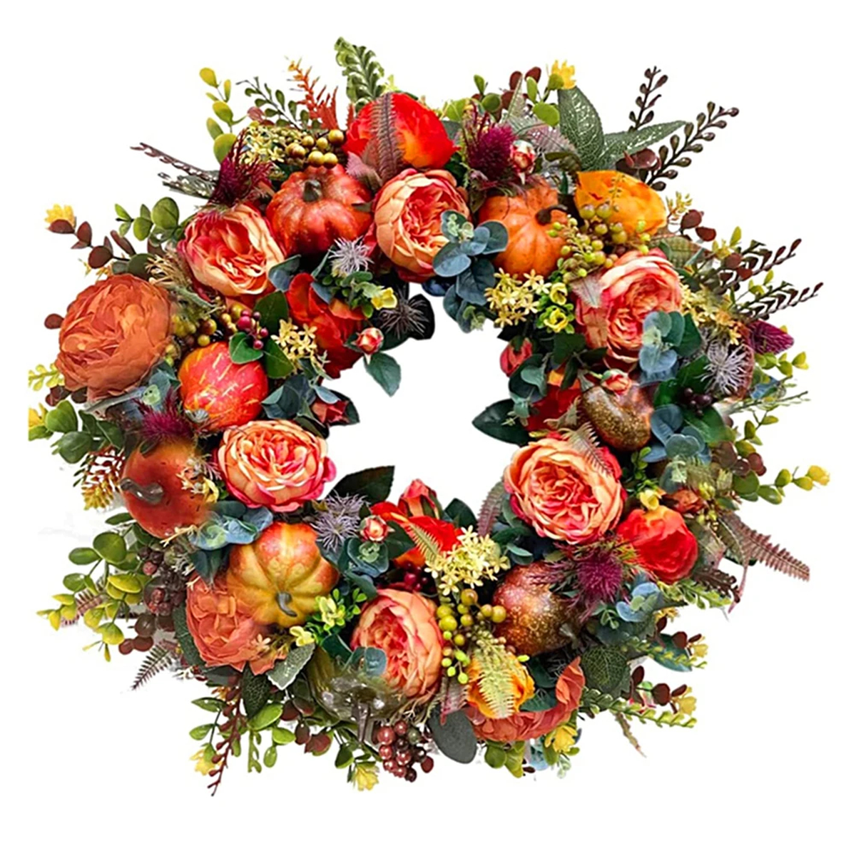 Autumn Floral Door Wreath