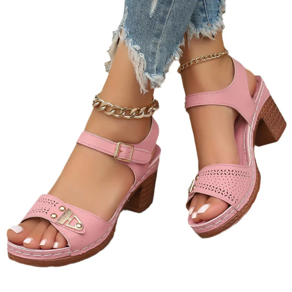 Women's Breathable Summer High Heels Sandals