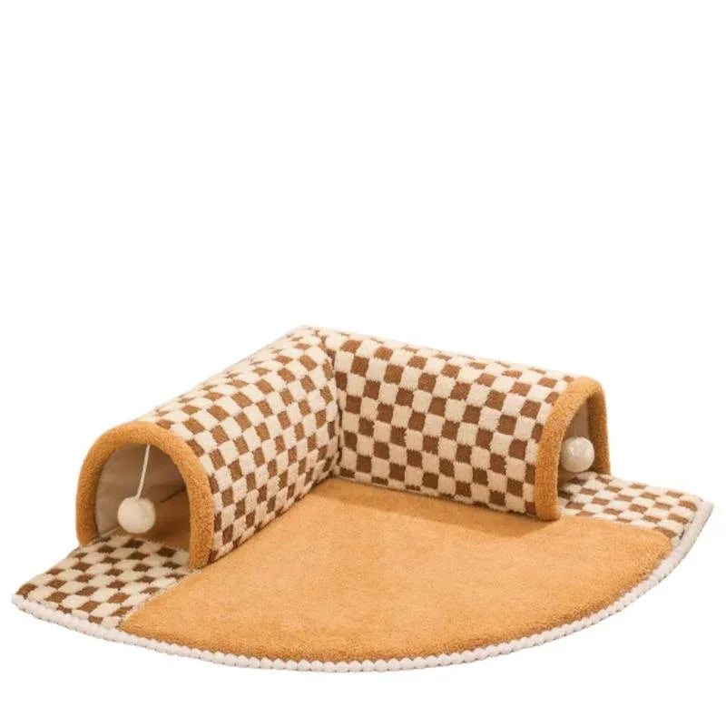 2 In 1 Pet Bed & Tunnel Cat Dog Toy