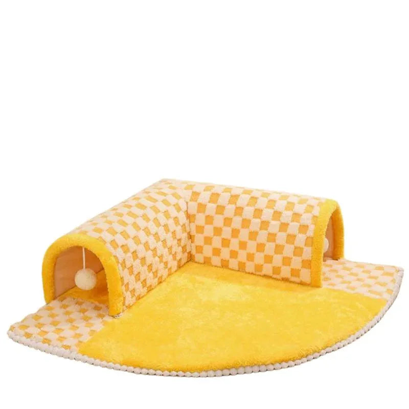 2 In 1 Pet Bed & Tunnel Cat Dog Toy