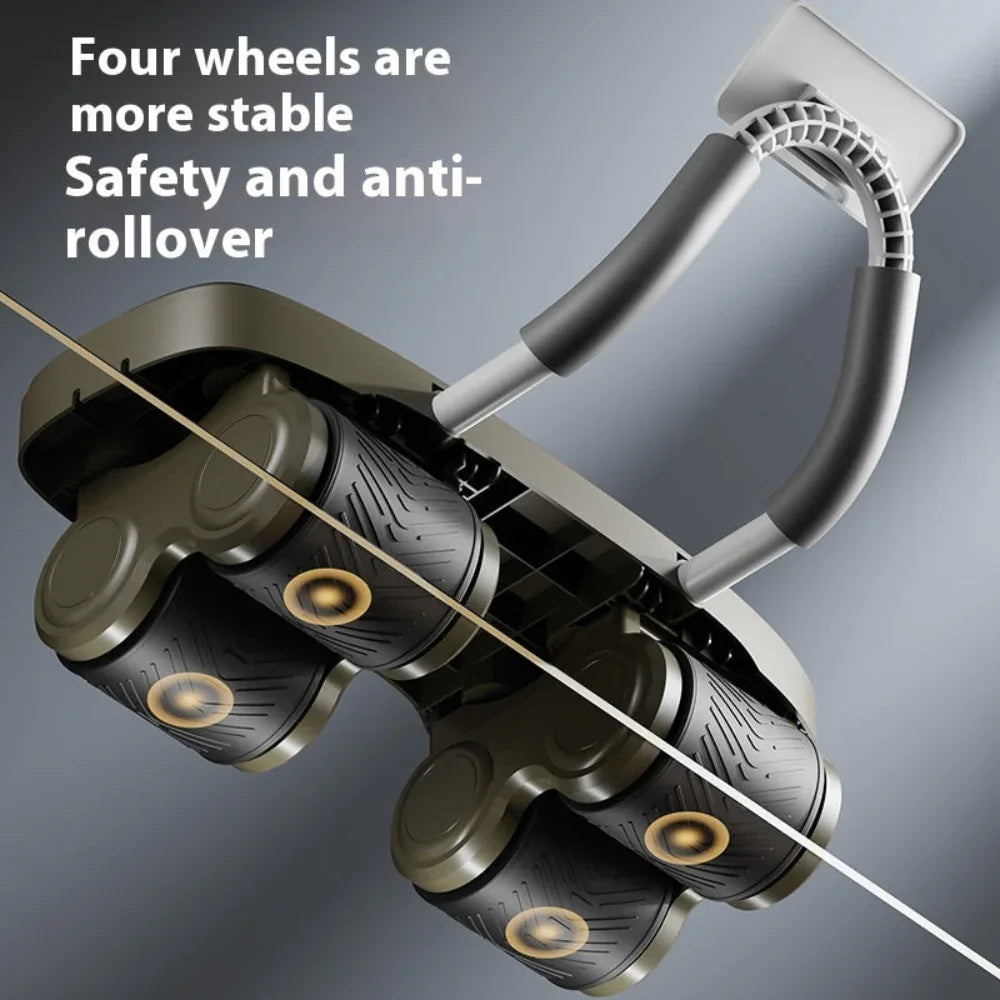 Multi-Function Four-Wheel Abdominal Wheel Automatic Rebound Fitness Home Training Equipment