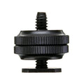Adapter blixtsko till 1/4" skruv, Cold Shoe - Aluminium