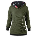 Women's Casual Fashion Solid Color Pullover Hoodie