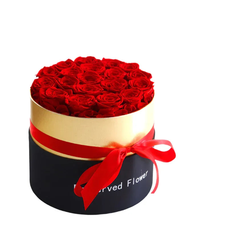 Eternal Roses In Box Preserved Artifical Flowers Romantic Gift