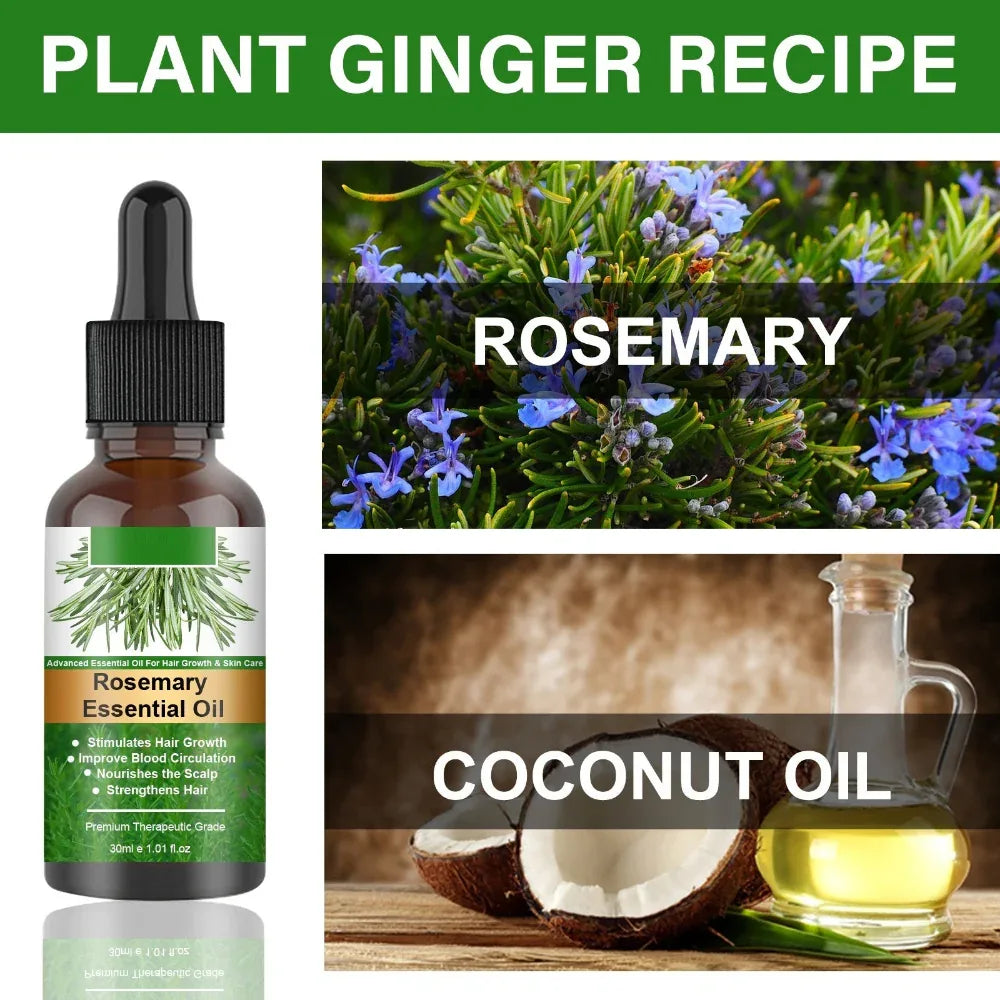 Rosemary Hair Care Essential Oil Anti Hair Loss Nourish Scalp Hair Roots For Growth