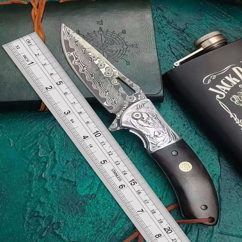 Klappmesser aus Damaszenerstahl