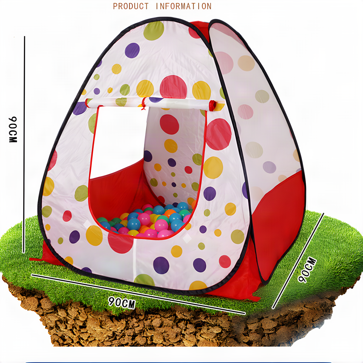 Polka Dot Pop-Up Play Tent