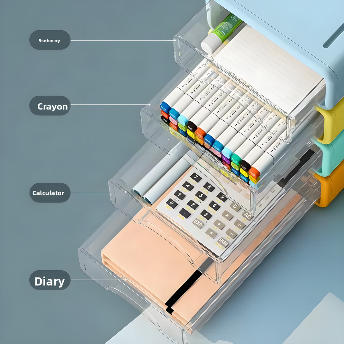Single-Drawer Desktop Storage Box