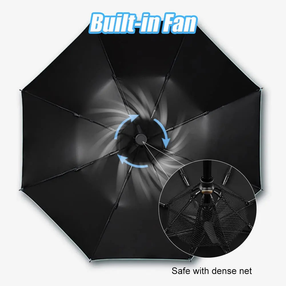 Portable Umbrella with Fan & Misting