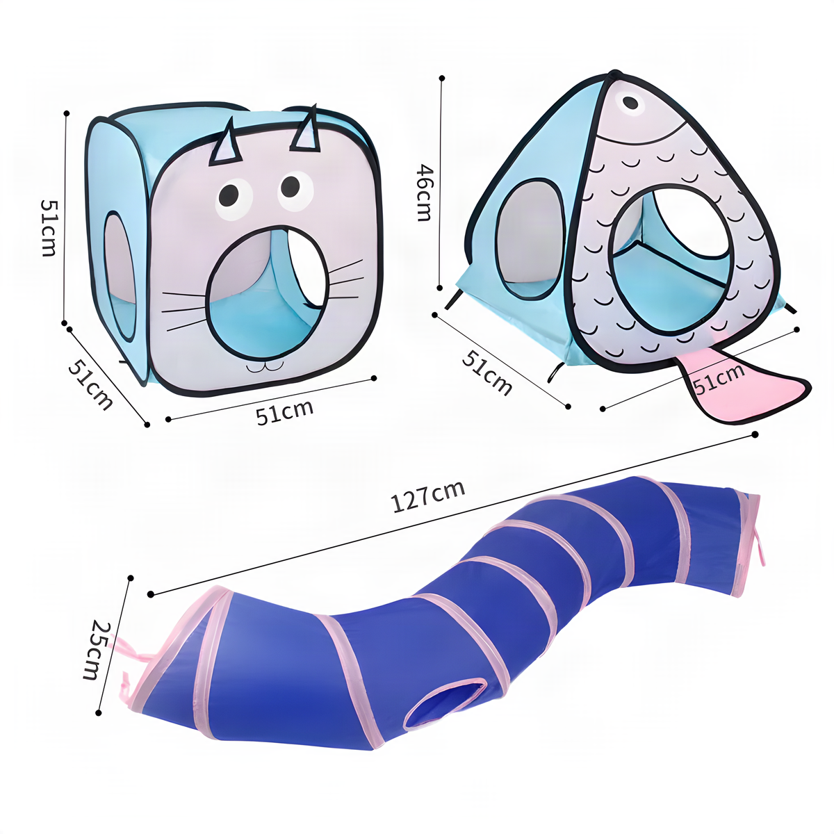 Cat Tunnel Tent Play Set